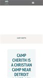 Mobile Screenshot of camp-cherith.com